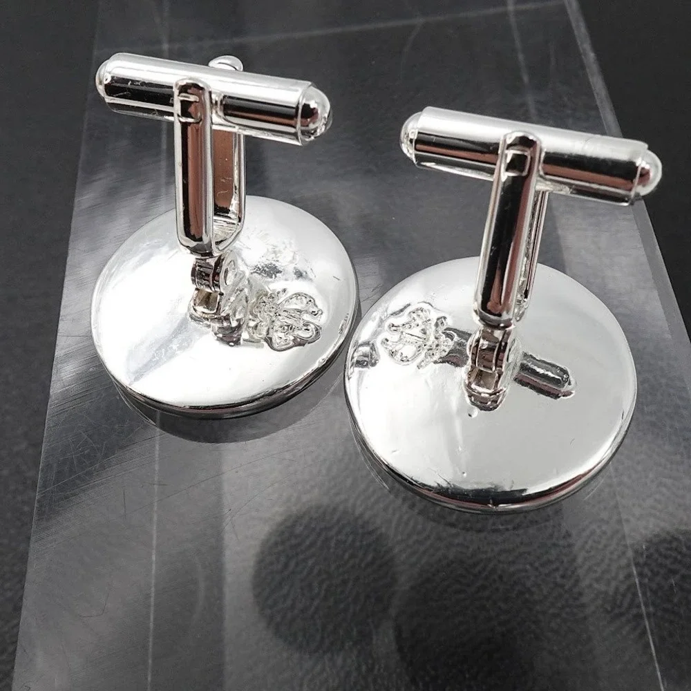 Brooks Brothers 1943 Mercury Dime Medallion Cufflinks Silver Tone Mens Jewelry
